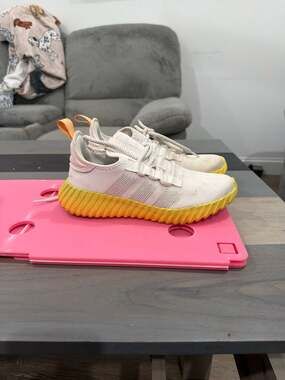 Adidas Kaptir Flow Women's Running Shoe Athletic Sneakers White Footwear #689